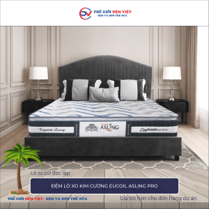 Đệm lò xo Kim Cương Eucoil Asling Pro